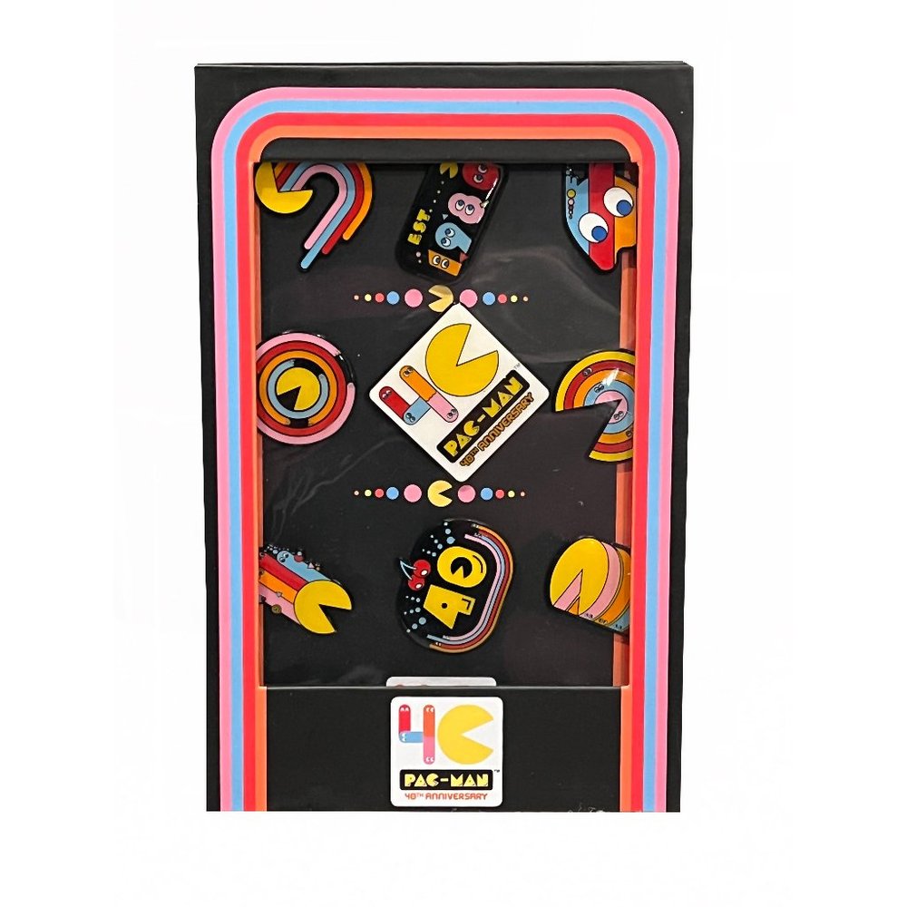 Limited Edition 40th Anniversary Pac-Man Pins Set